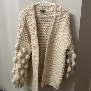 Cream cardigan sweater